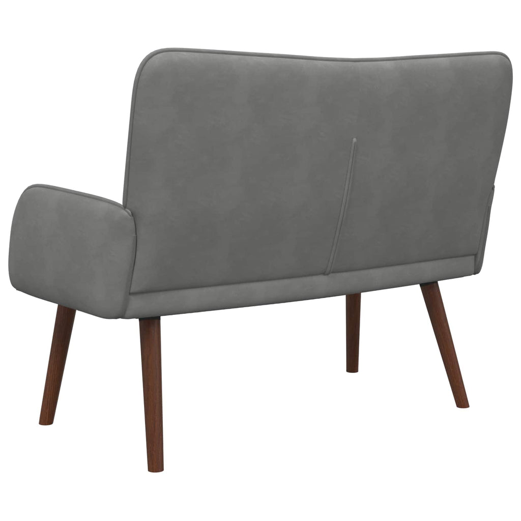 2-Sitzer Sofa Dunkelgrau 115 x 61 x 87 cm Samt (V)