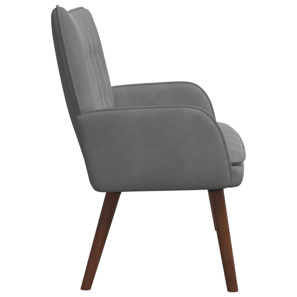 2-Sitzer Sofa Dunkelgrau 115 x 61 x 87 cm Samt (V)