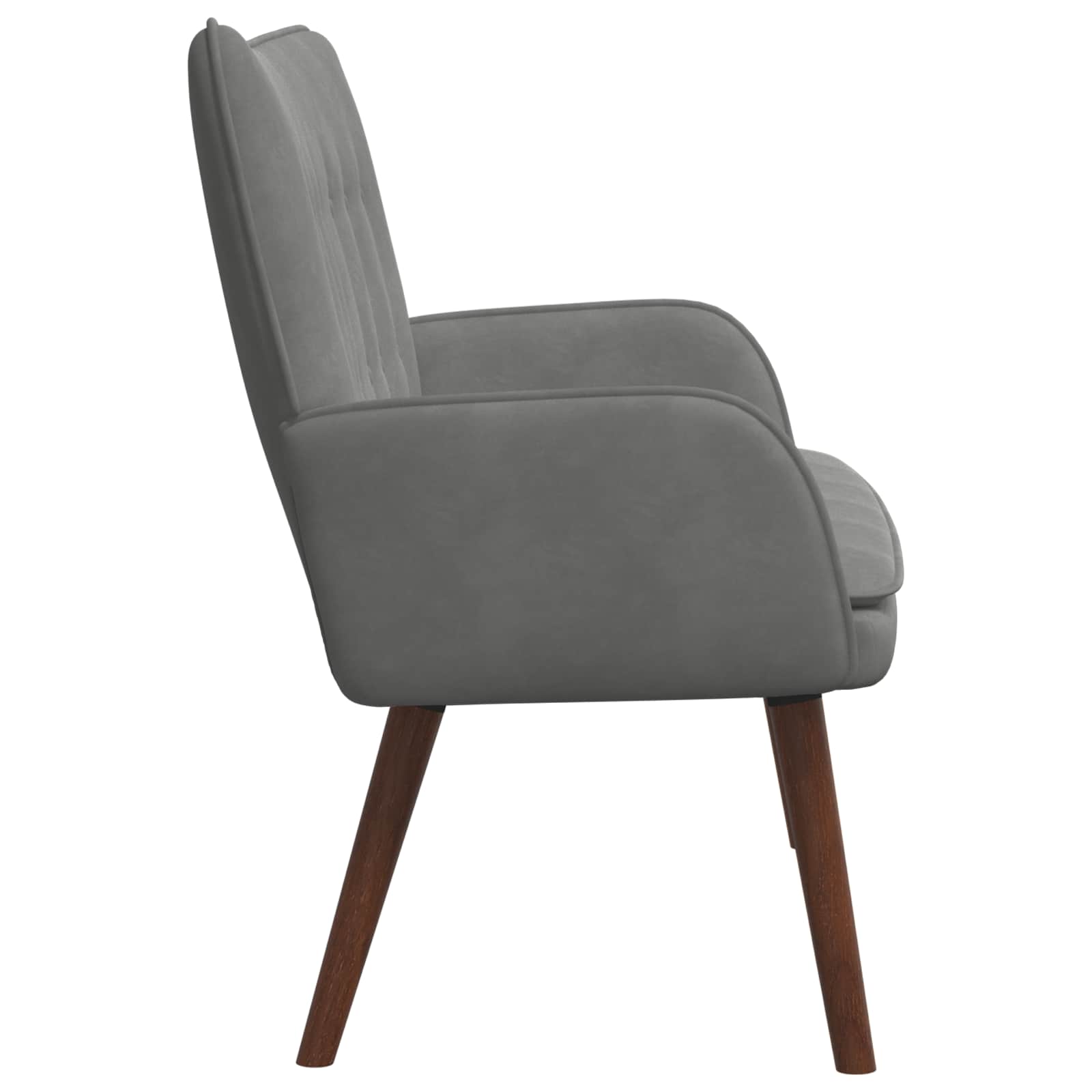 2-Sitzer Sofa Dunkelgrau 115 x 61 x 87 cm Samt (V)