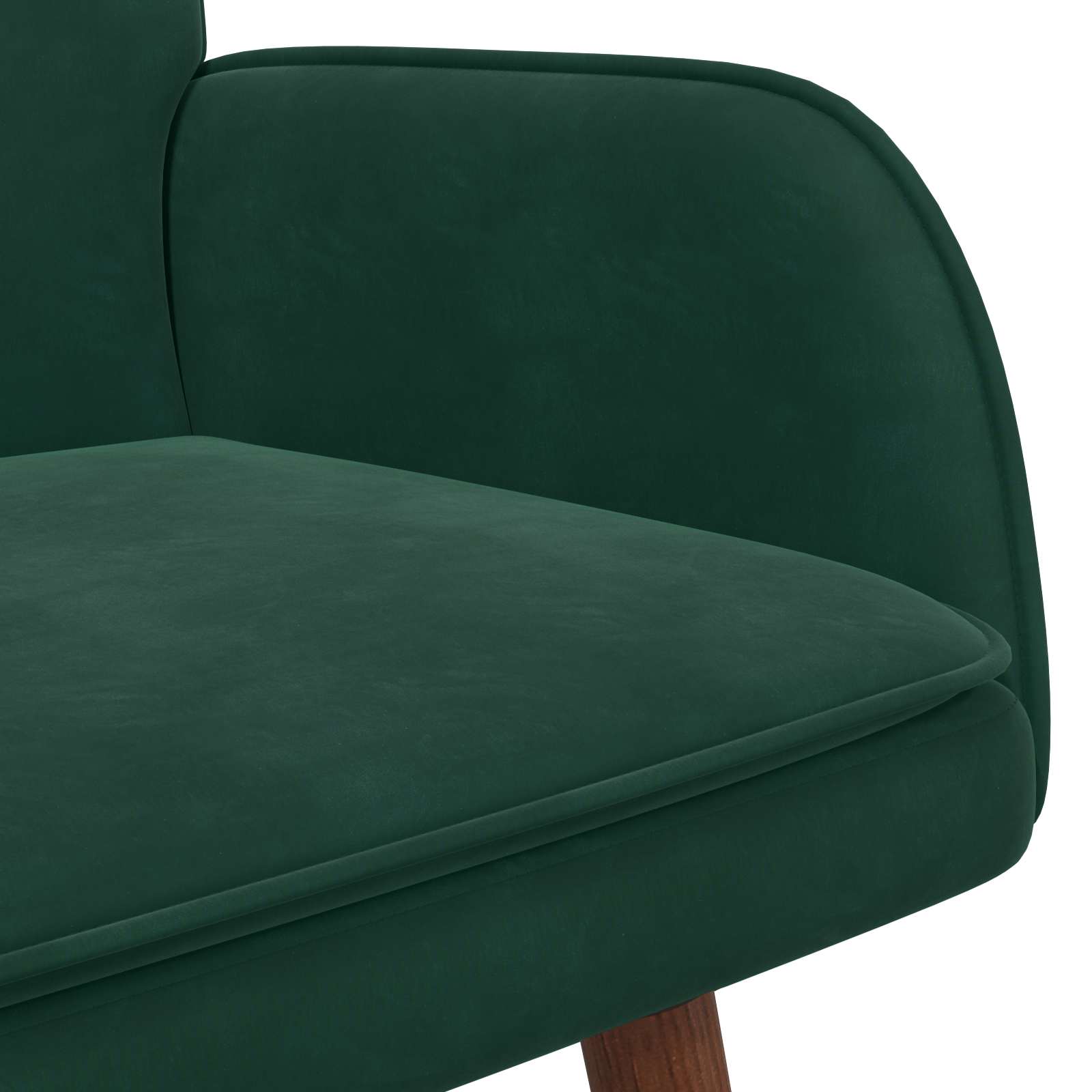 2-Sitzer Sofa Dunkelgrün 115 x 61 x 87 cm Samt (V)