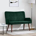 2-Sitzer Sofa Dunkelgrün 115 x 61 x 87 cm Samt (V)