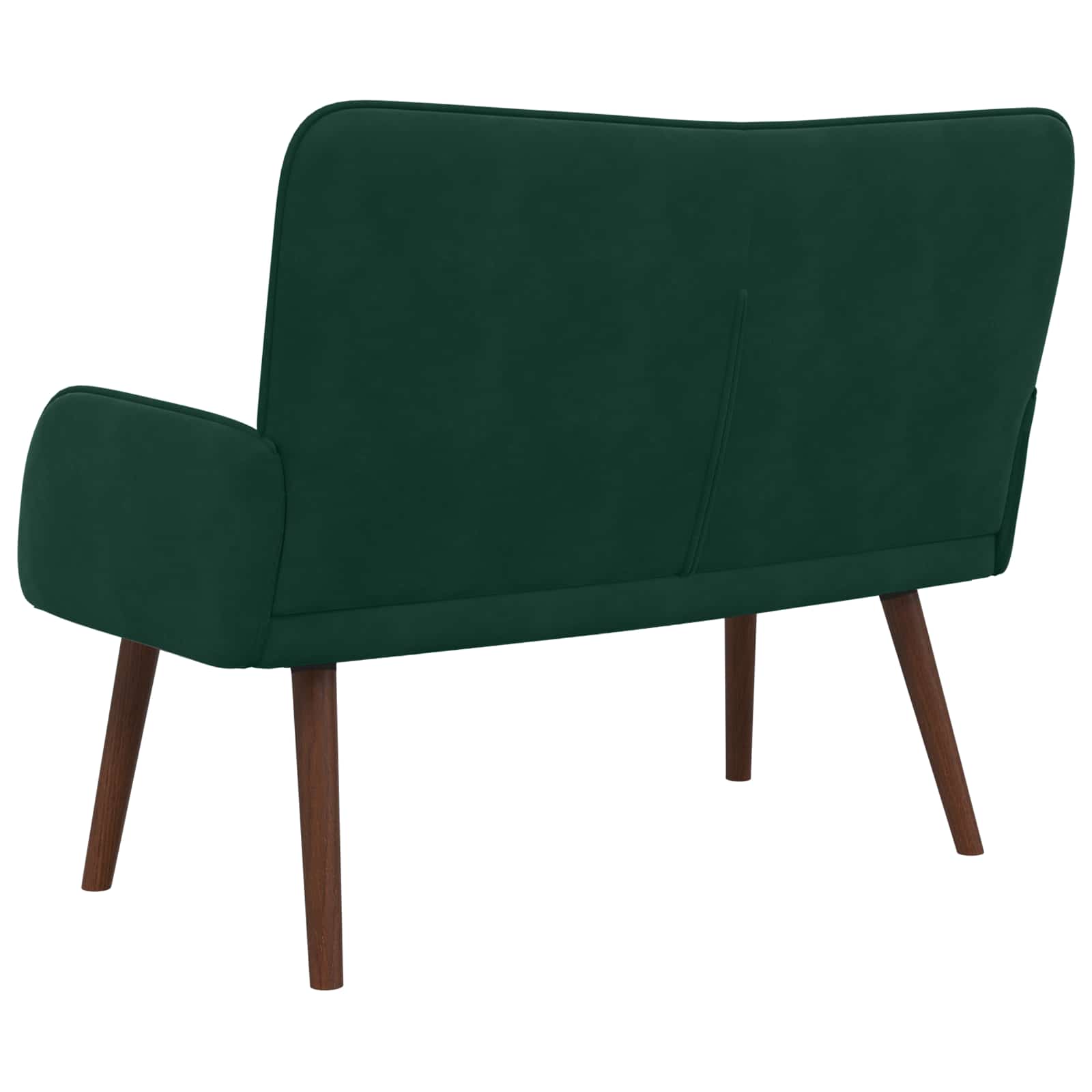 2-Sitzer Sofa Dunkelgrün 115 x 61 x 87 cm Samt (V)