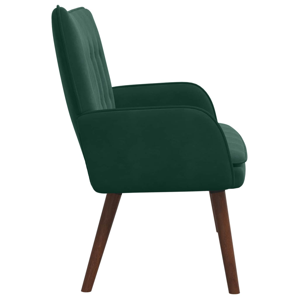 2-Sitzer Sofa Dunkelgrün 115 x 61 x 87 cm Samt (V)