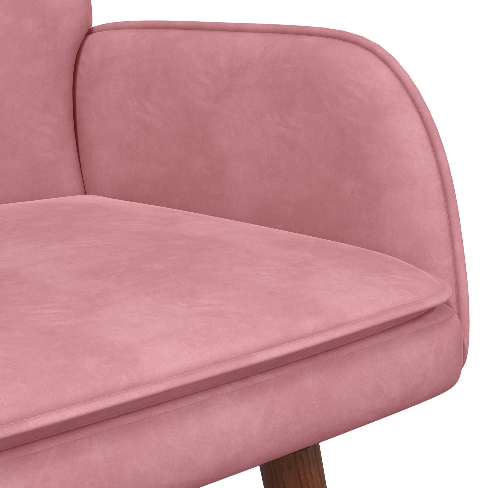 2-Sitzer Sofa Rosa 115 x 61 x 87 cm Samt (V)