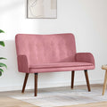 2-Sitzer Sofa Rosa 115 x 61 x 87 cm Samt (V)
