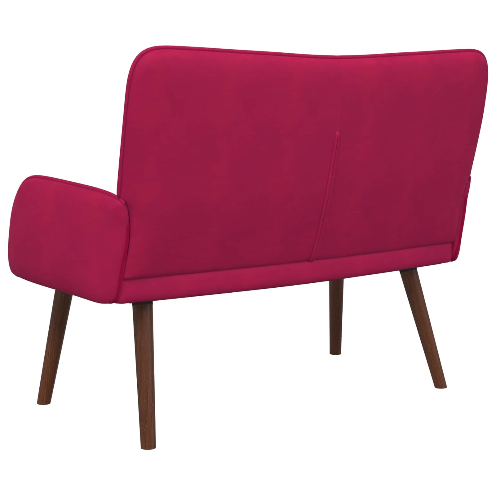2-Sitzer Sofa Weinrot 115 x 61 x 87 cm Samt (V)