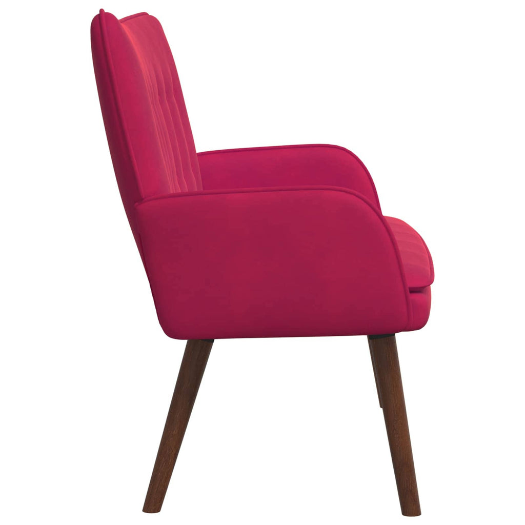 2-Sitzer Sofa Weinrot 115 x 61 x 87 cm Samt (V)