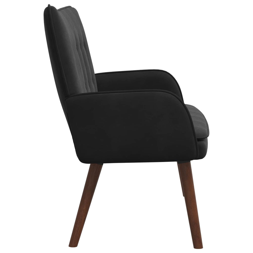 2-Sitzer Sofa Schwarz 115 x 61 x 87 cm Samt (V)