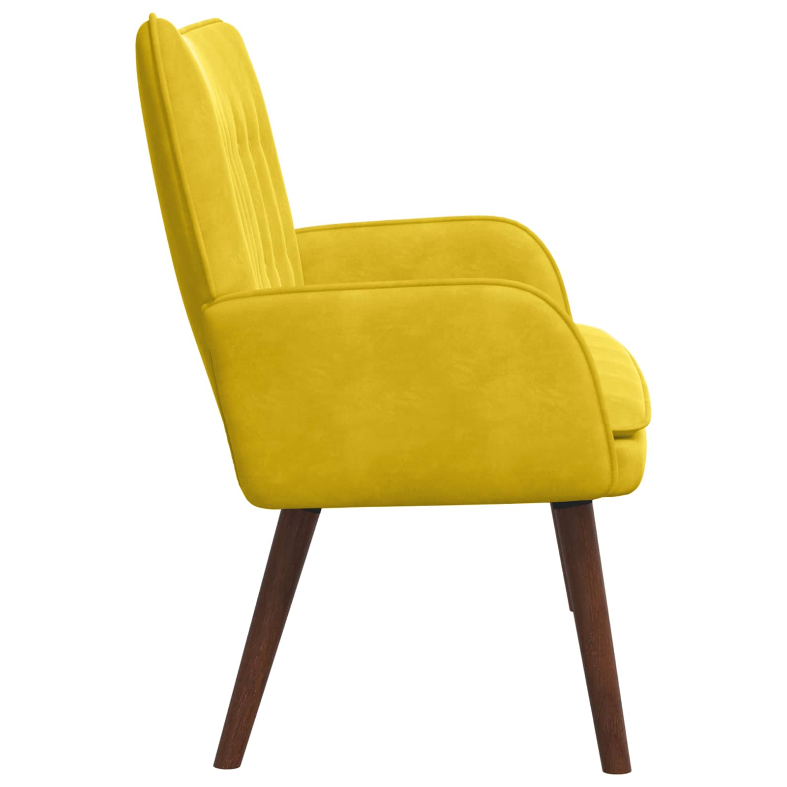 2-Sitzer Sofa Gelb 115 x 61 x 87 cm Samt (V)