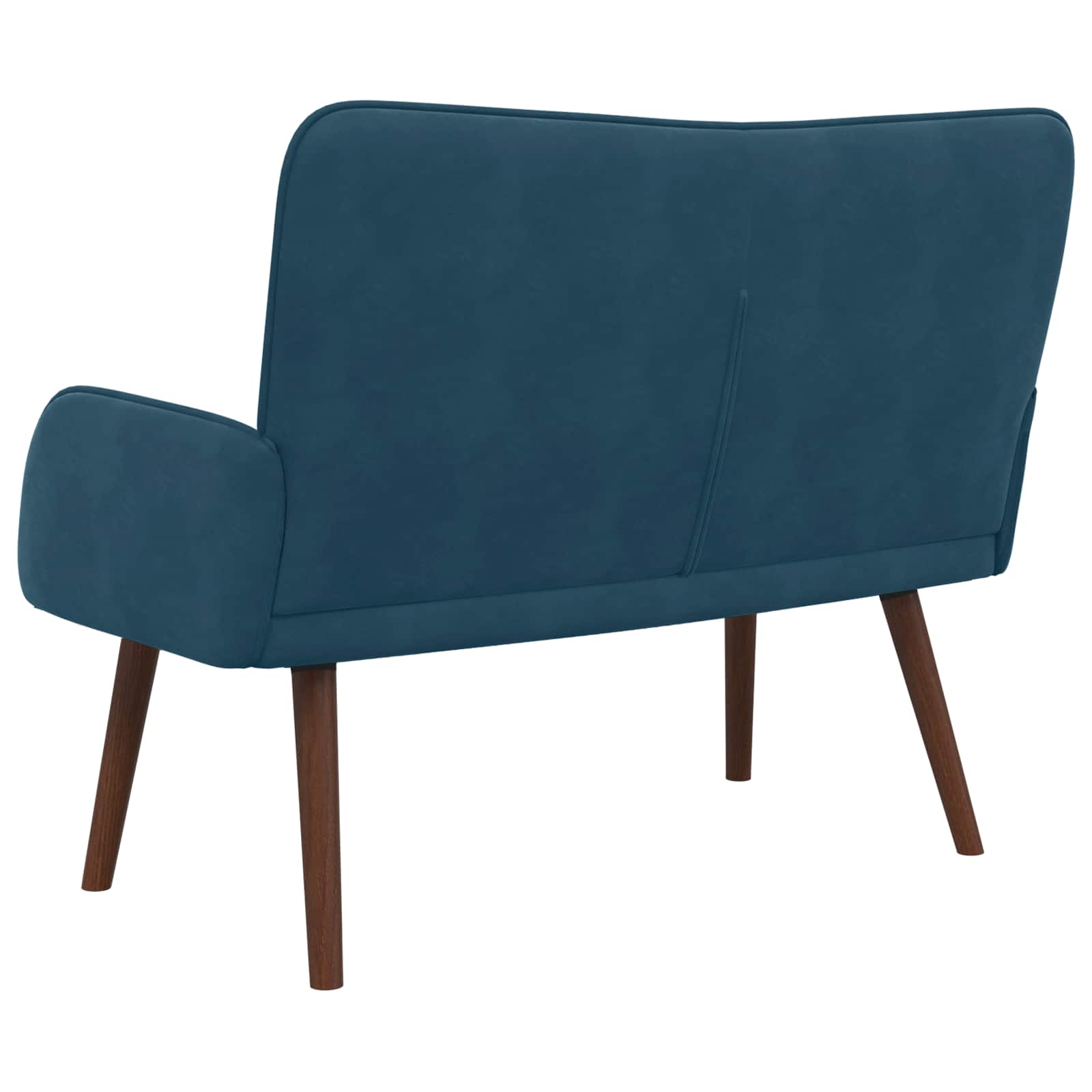 2-Sitzer Sofa Blau 115 x 61 x 87 cm Samt (V)