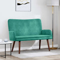2-Sitzer Sofa Türkis 115 x 61 x 87 cm Samt (V)