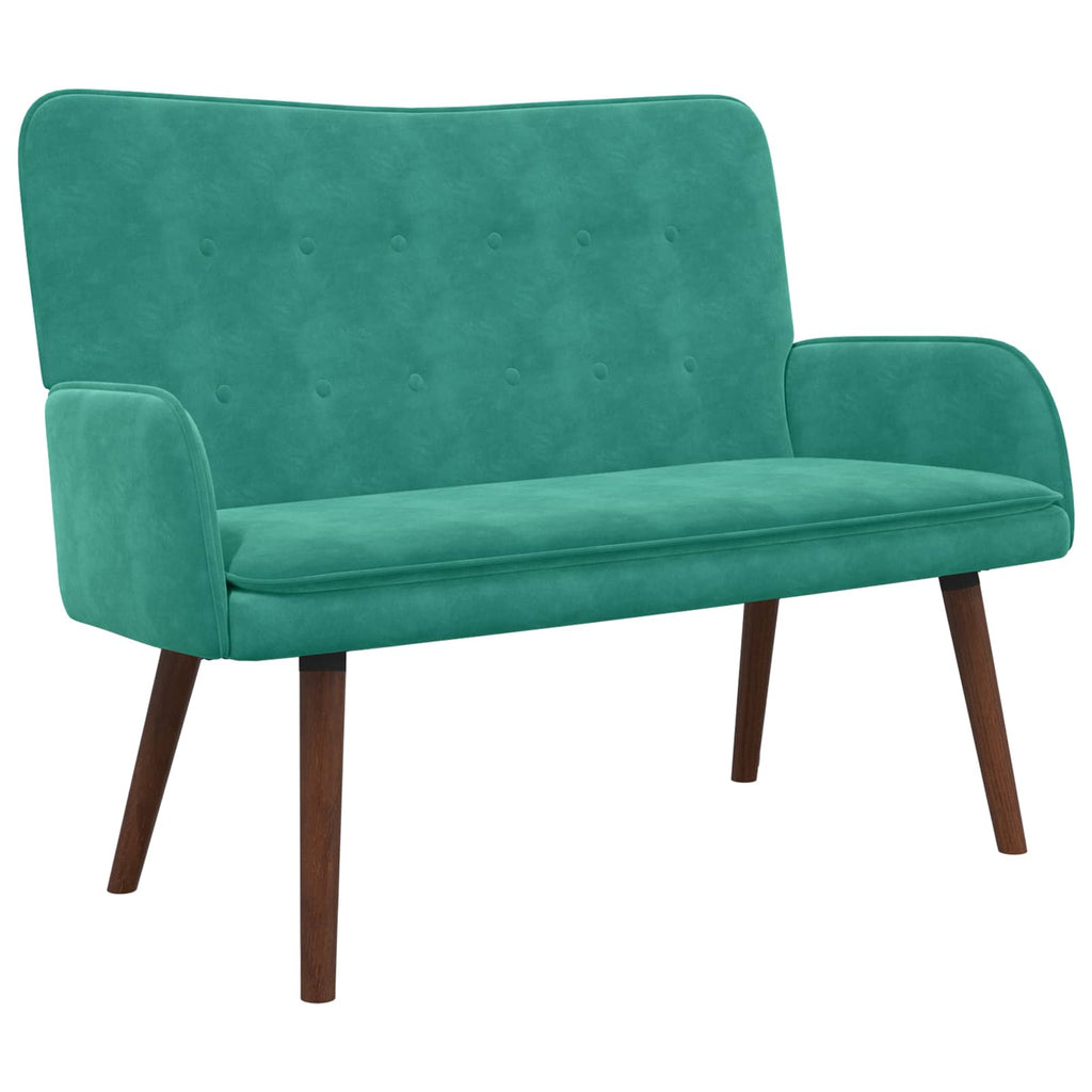 2-Sitzer Sofa Türkis 115 x 61 x 87 cm Samt (V)