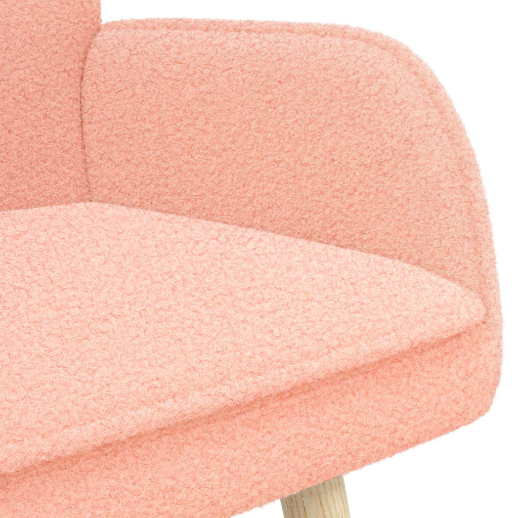 2-Sitzer Sofa Rosa 115 x 61 x 87 cm Bouclé