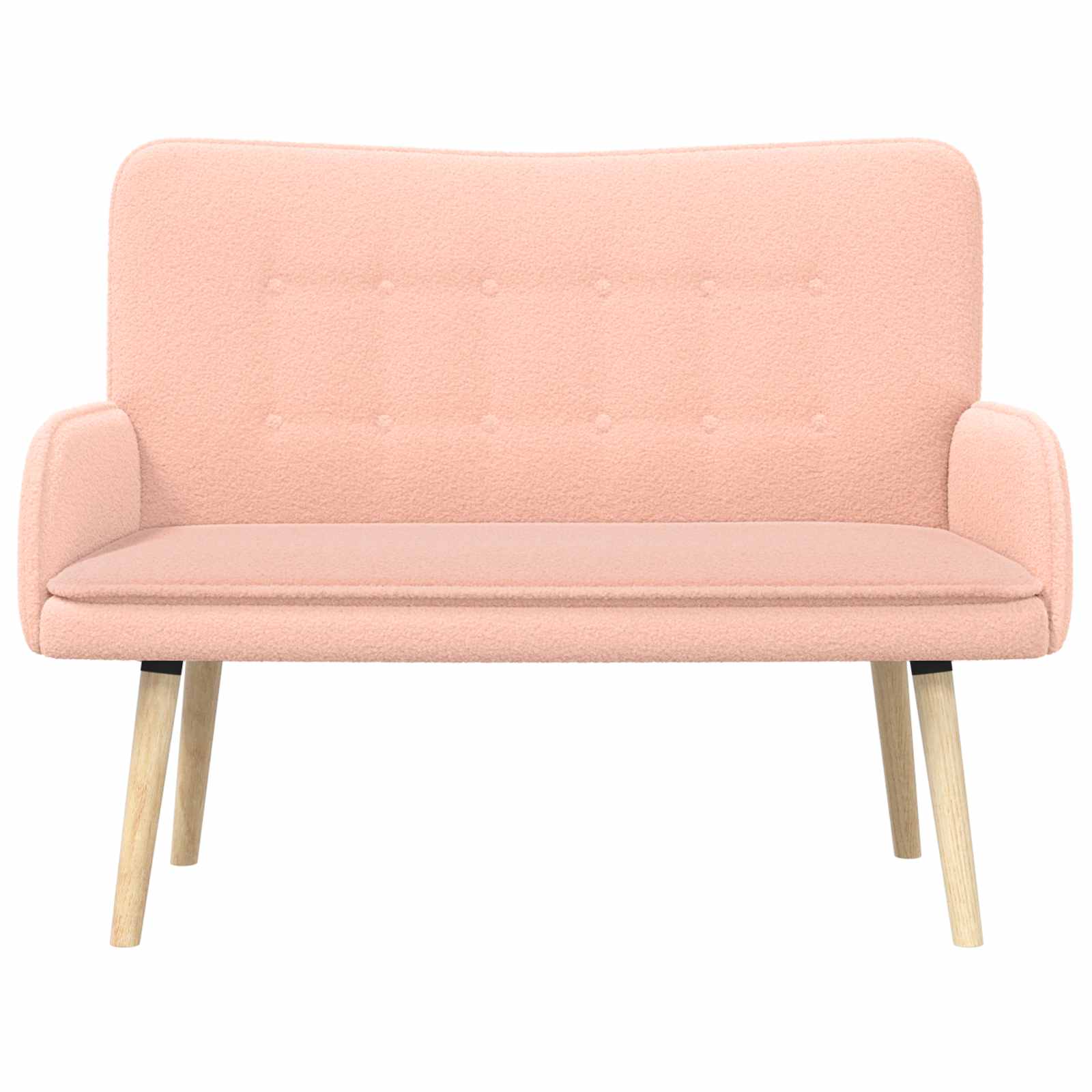 2-Sitzer Sofa Rosa 115 x 61 x 87 cm Bouclé