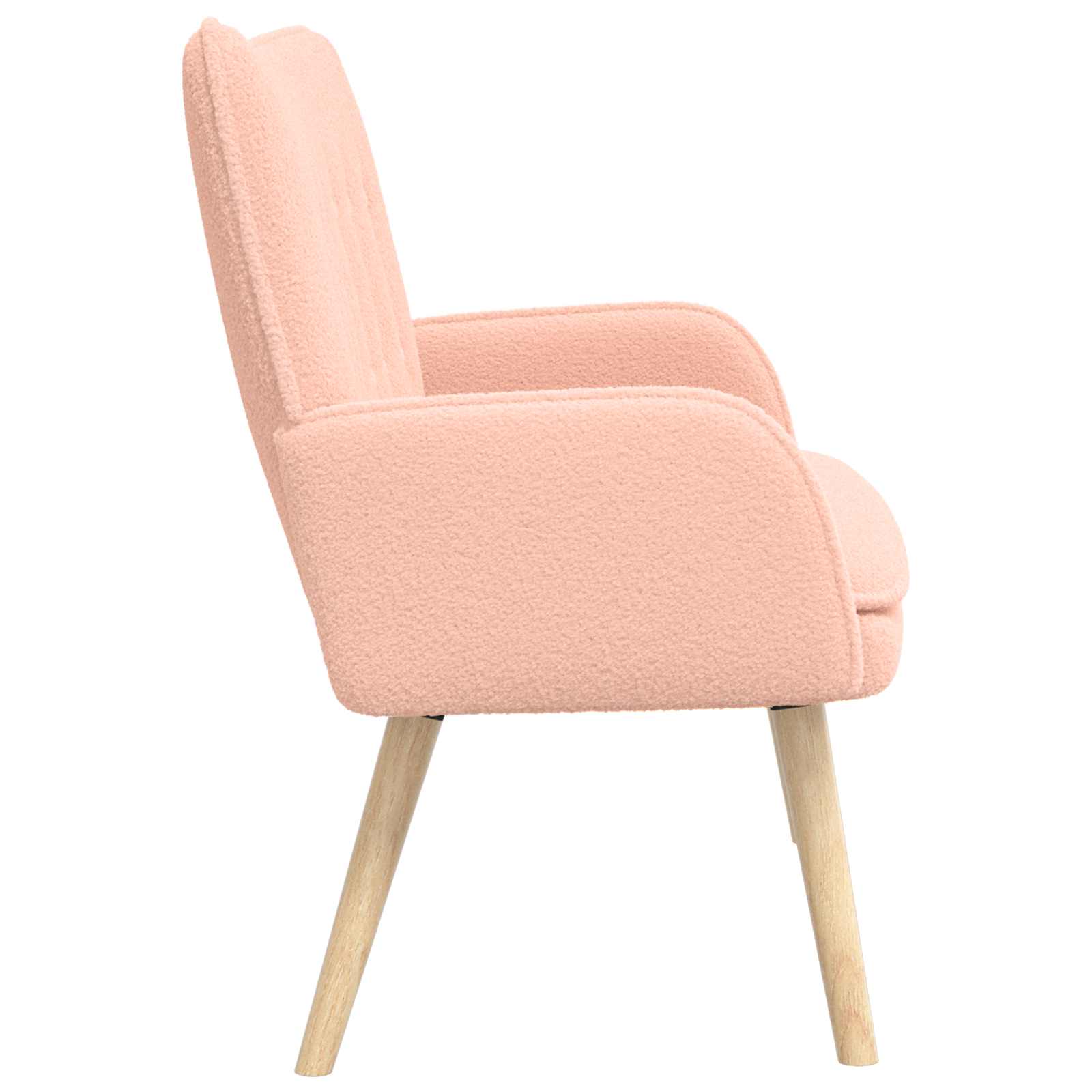 2-Sitzer Sofa Rosa 115 x 61 x 87 cm Bouclé