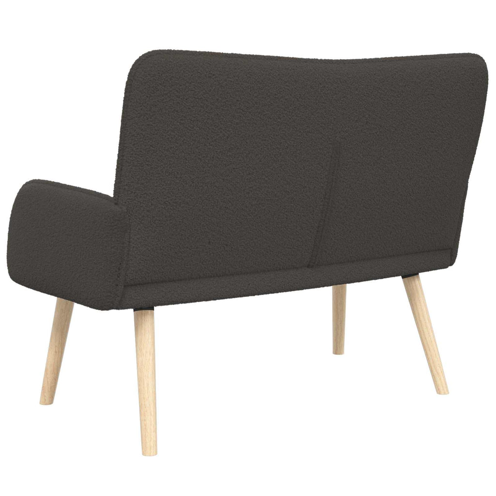 2-Sitzer Sofa Dunkelgrau 115 x 61 x 87 cm Bouclé