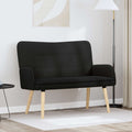 2-Sitzer Sofa Schwarz 115 x 61 x 87 cm Bouclé