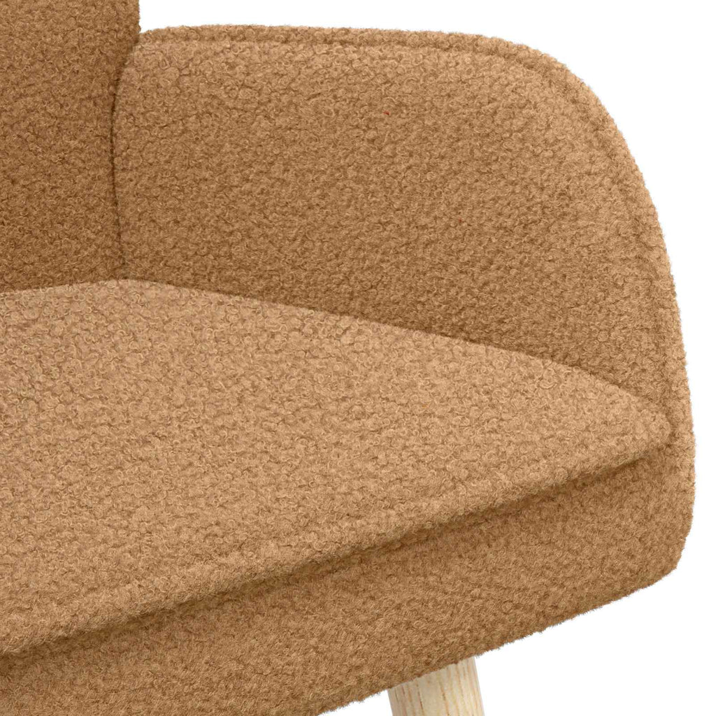 2-Sitzer Sofa Beige 115 x 61 x 87 cm Bouclé