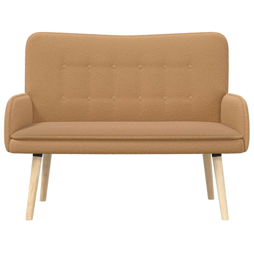 2-Sitzer Sofa Beige 115 x 61 x 87 cm Bouclé
