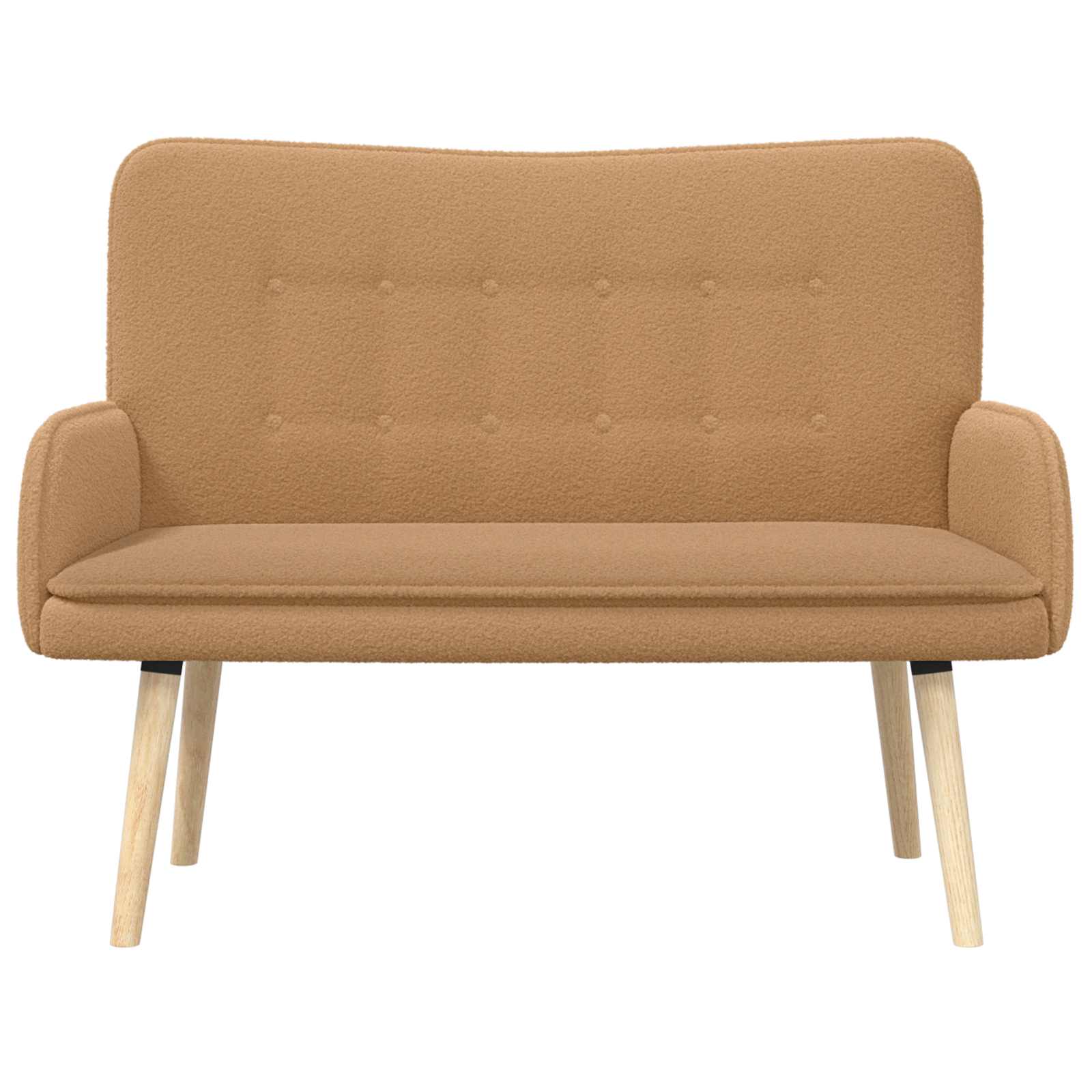 2-Sitzer Sofa Beige 115 x 61 x 87 cm Bouclé