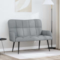 2-Sitzer Sofa Hellgrau 115 x 61 x 87 cm Stoff