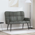 2-Sitzer Sofa Dunkelgrau 115 x 61 x 87 cm Stoff