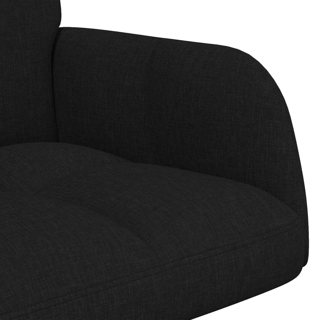 2-Sitzer Sofa Schwarz 115 x 61 x 87 cm Stoff