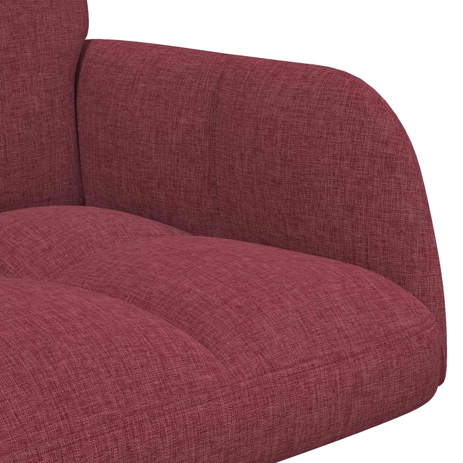 2-Sitzer Sofa Weinrot 115 x 61 x 87 cm Stoff