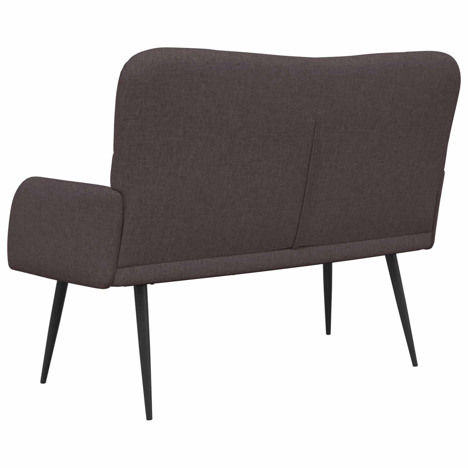 2-Sitzer Sofa Dunkelbraun 115 x 61 x 87 cm Stoff