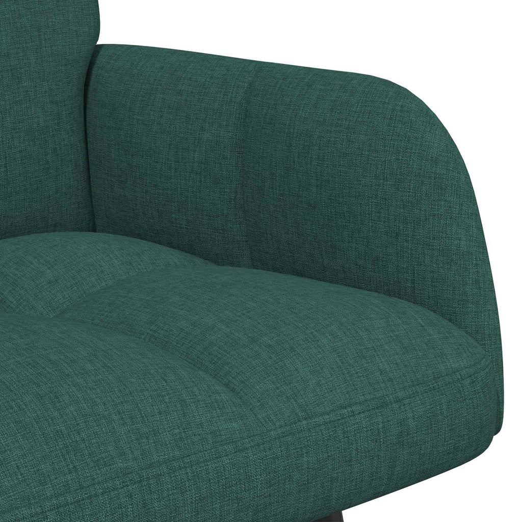 2-Sitzer Sofa Dunkelgrün 115 x 61 x 87 cm Stoff