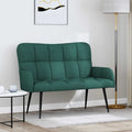 2-Sitzer Sofa Dunkelgrün 115 x 61 x 87 cm Stoff
