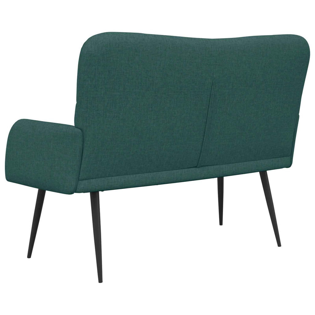 2-Sitzer Sofa Dunkelgrün 115 x 61 x 87 cm Stoff