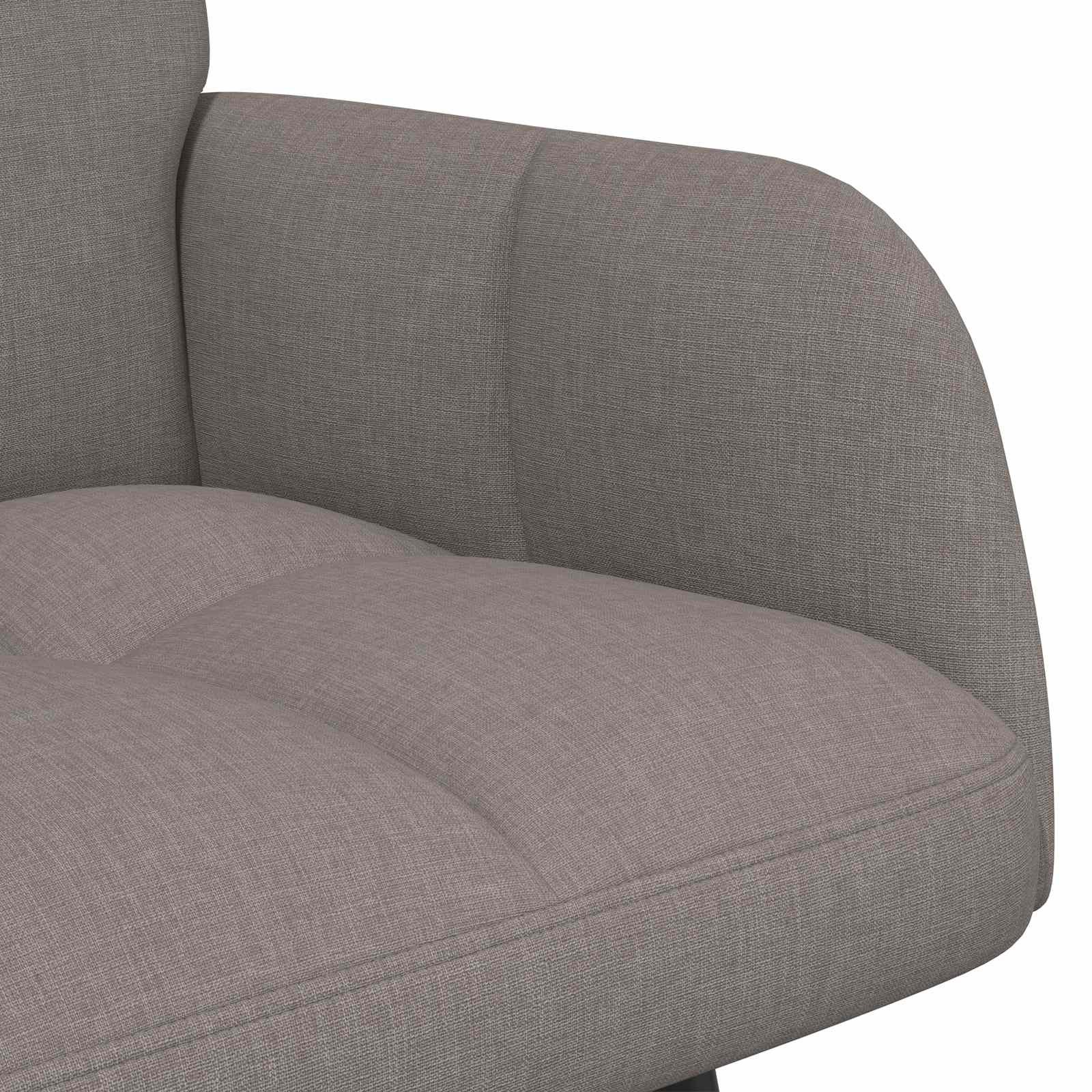 2-Sitzer Sofa Taupe 115 x 61 x 87 cm Stoff