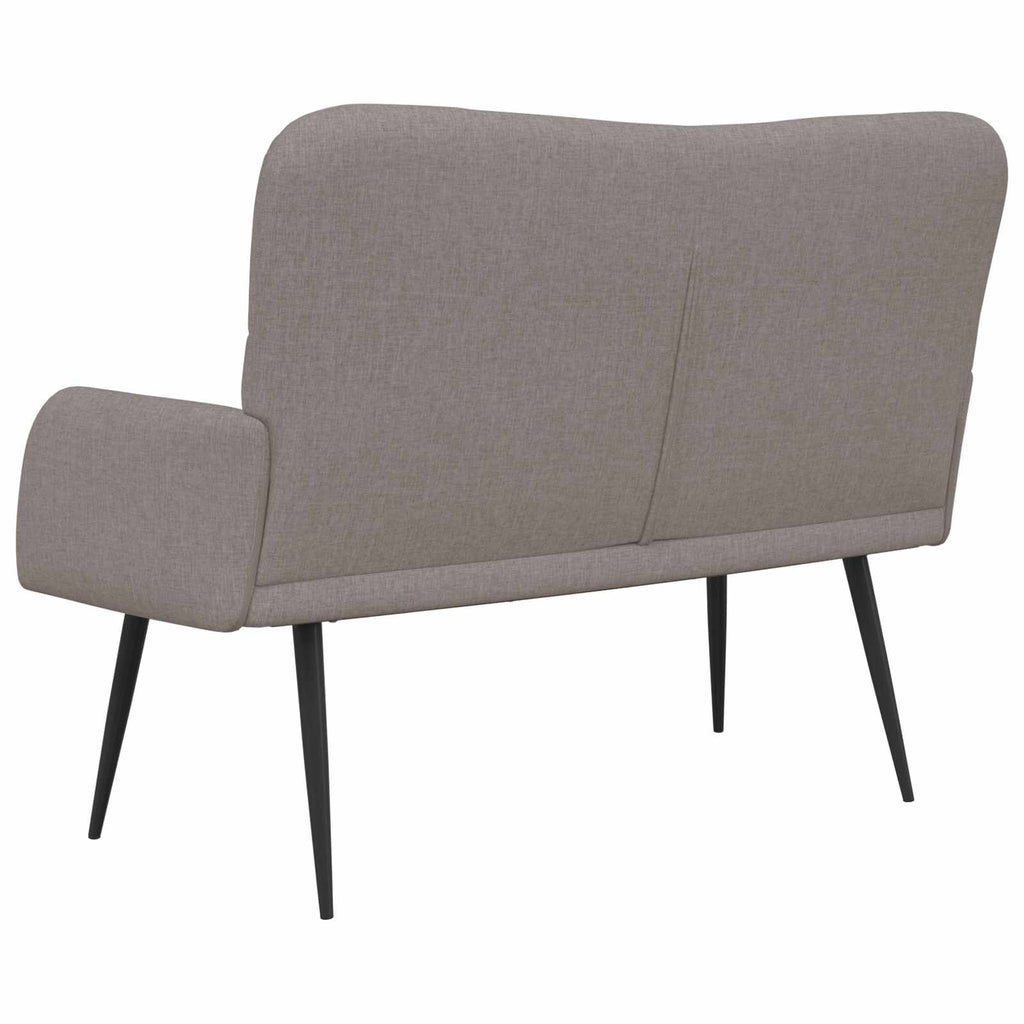 2-Sitzer Sofa Taupe 115 x 61 x 87 cm Stoff