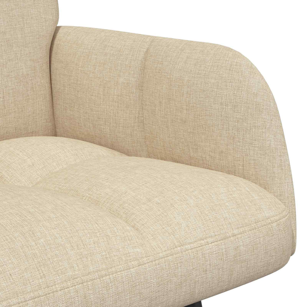 2-Sitzer Sofa Creme 115 x 61 x 87 cm Stoff