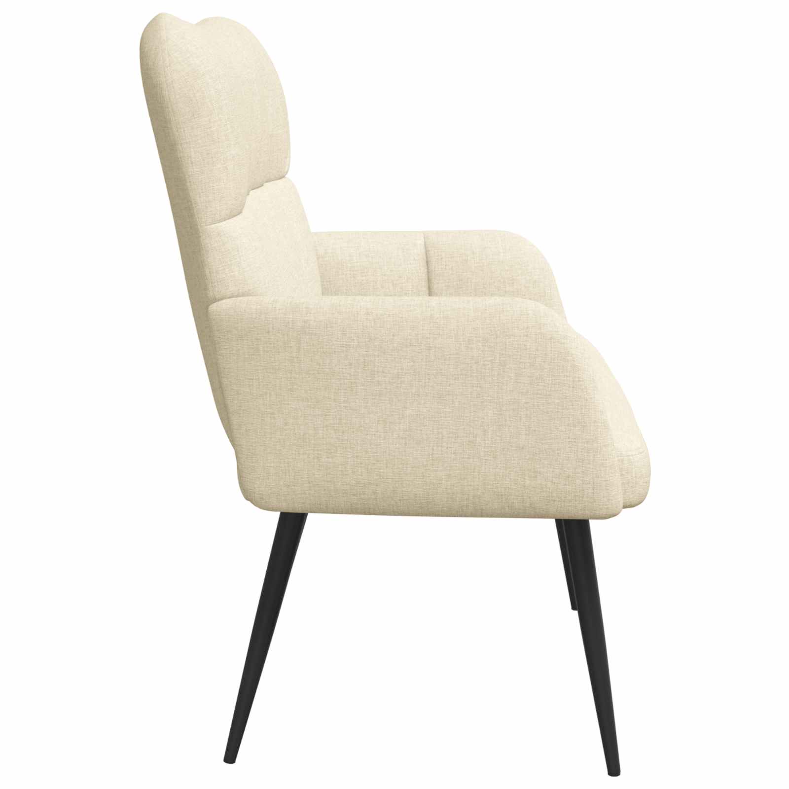 2-Sitzer Sofa Creme 115 x 61 x 87 cm Stoff