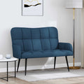 2-Sitzer Sofa Blau 115 x 61 x 87 cm Stoff