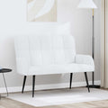 2-Sitzer Sofa Weiß 115 x 61 x 87 cm Stoff