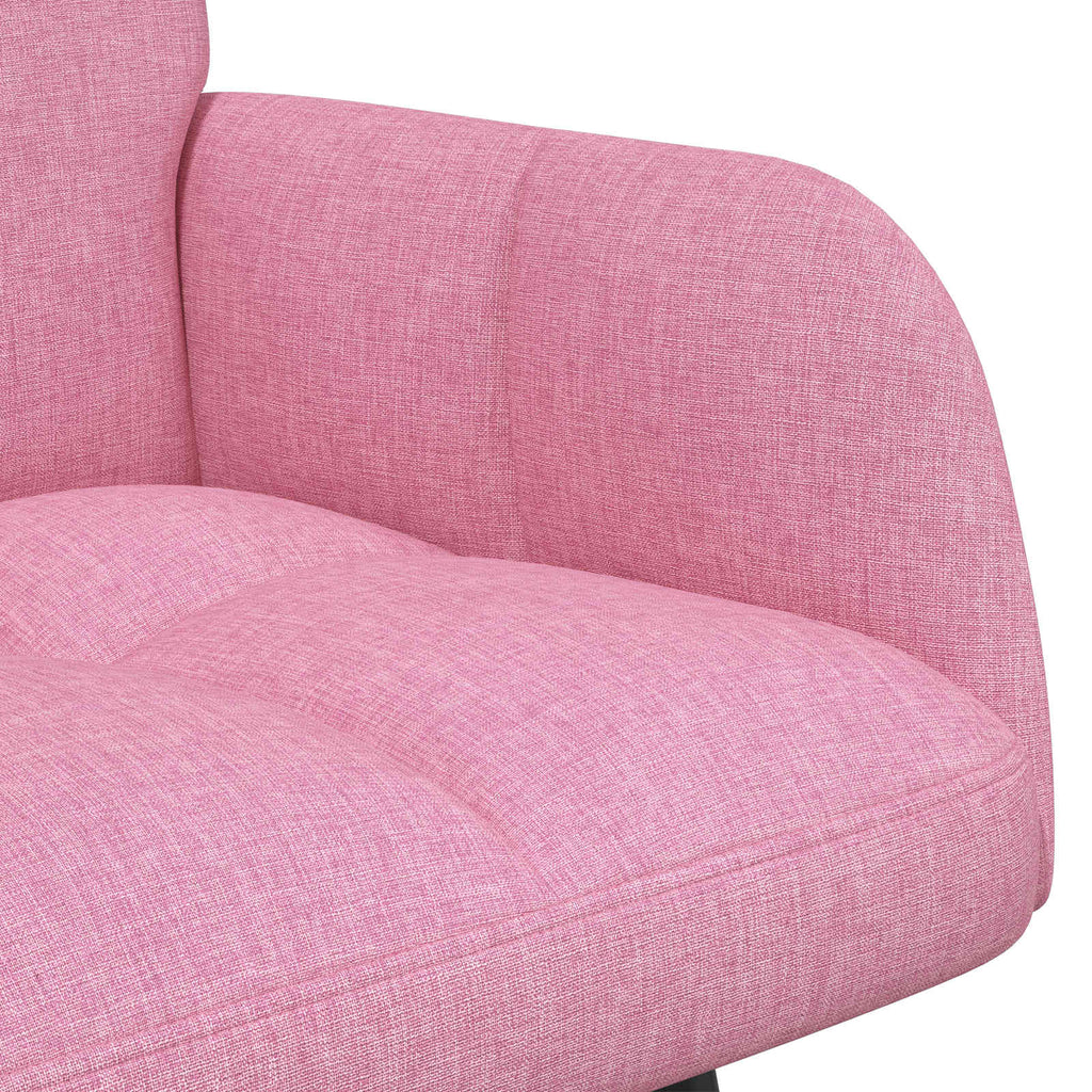 2-Sitzer Sofa Rosa 115 x 61 x 87 cm Stoff