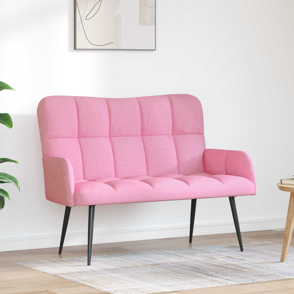 2-Sitzer Sofa Rosa 115 x 61 x 87 cm Stoff