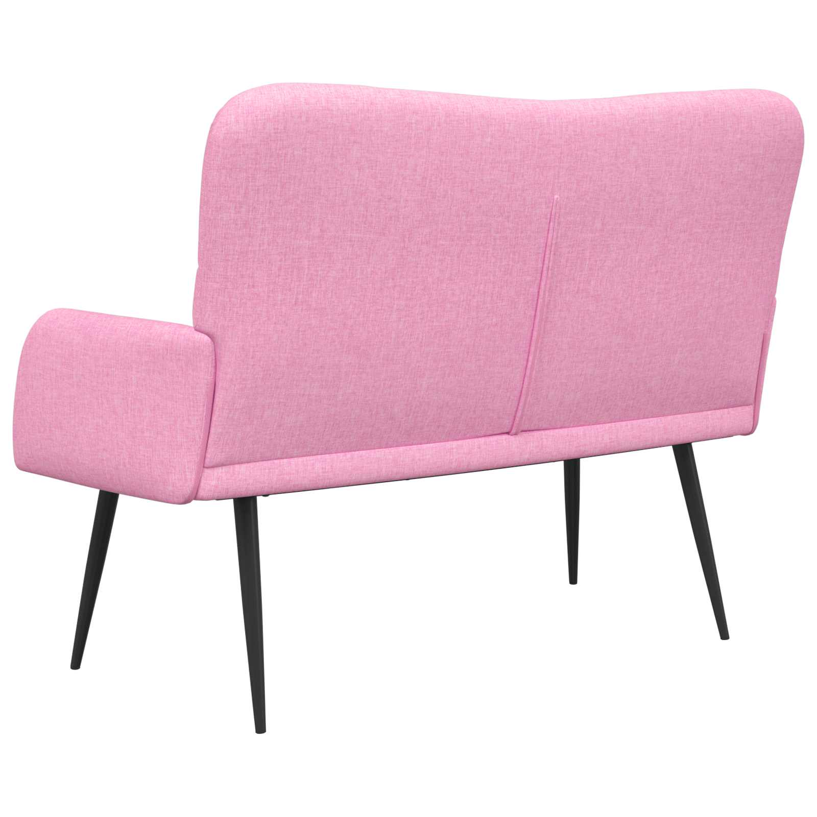 2-Sitzer Sofa Rosa 115 x 61 x 87 cm Stoff