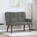 2-Sitzer Sofa Dunkelgrau 115 x 61 x 87 cm Samt (V)