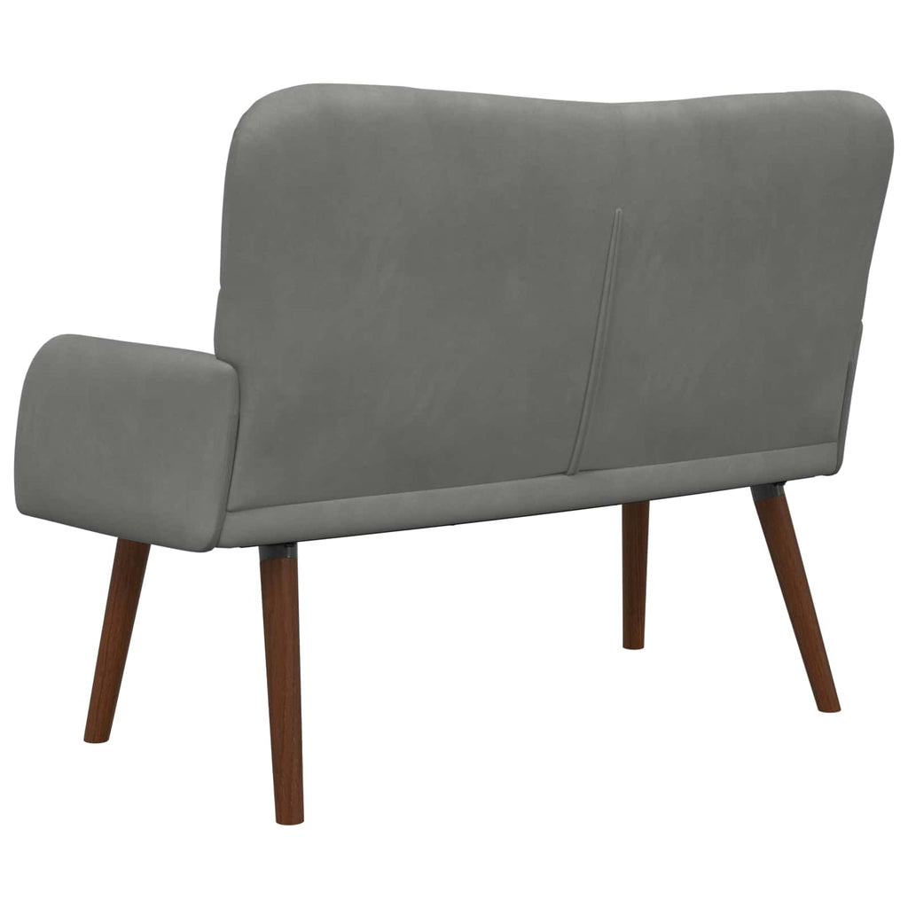 2-Sitzer Sofa Dunkelgrau 115 x 61 x 87 cm Samt (V)