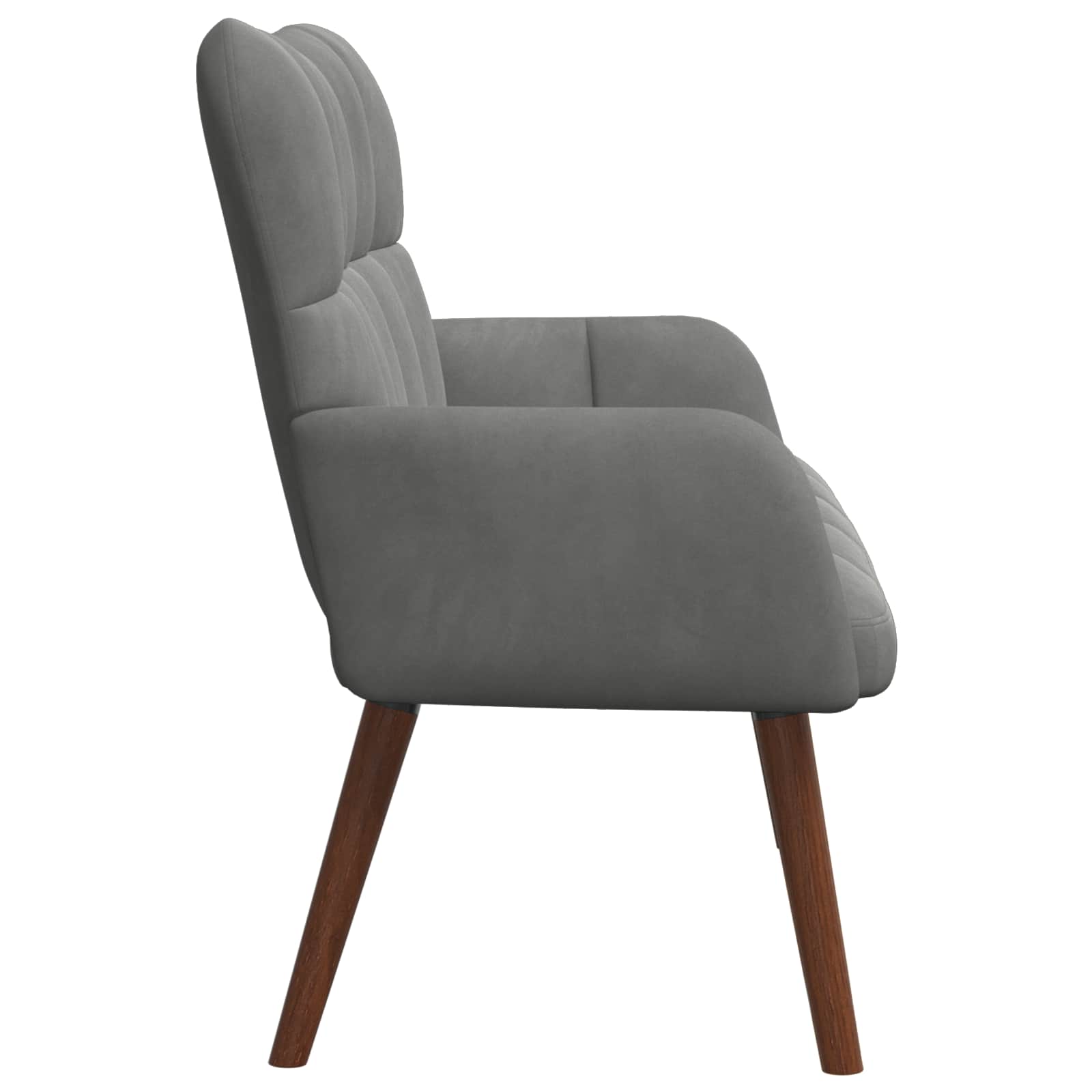 2-Sitzer Sofa Dunkelgrau 115 x 61 x 87 cm Samt (V)