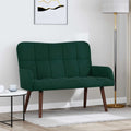 2-Sitzer Sofa Dunkelgrün 115 x 61 x 87 cm Samt (V)