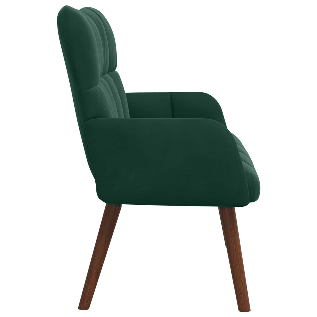 2-Sitzer Sofa Dunkelgrün 115 x 61 x 87 cm Samt (V)