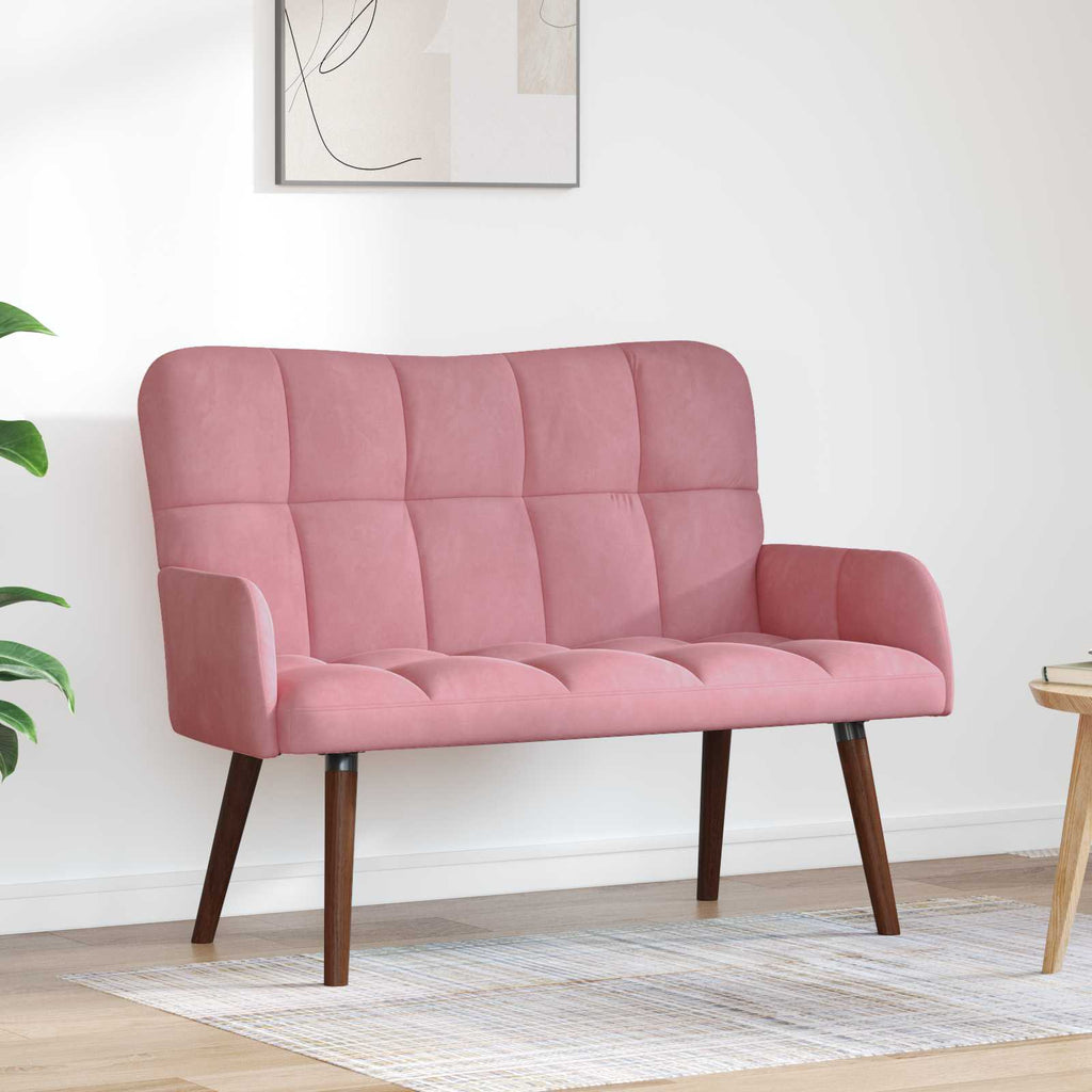 2-Sitzer Sofa Rosa 115 x 61 x 87 cm Samt (V)