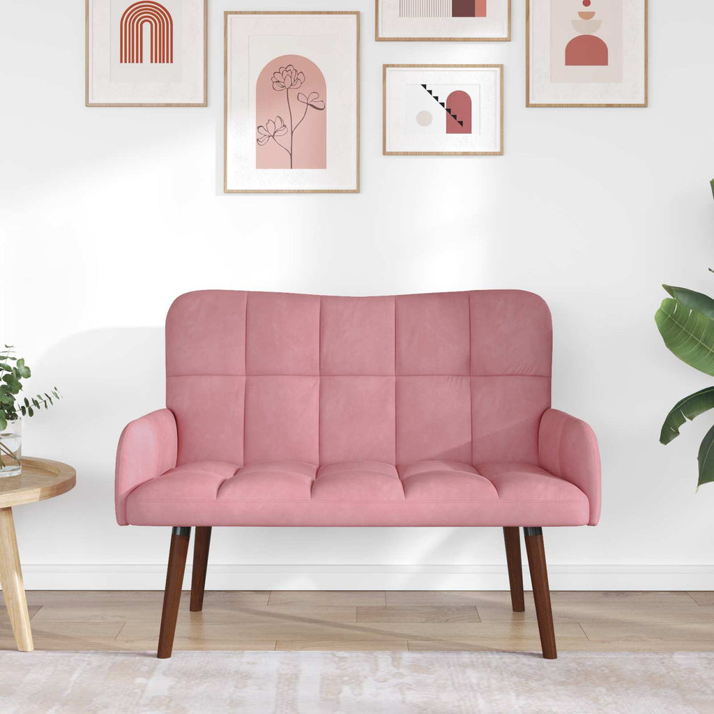 2-Sitzer Sofa Rosa 115 x 61 x 87 cm Samt (V)