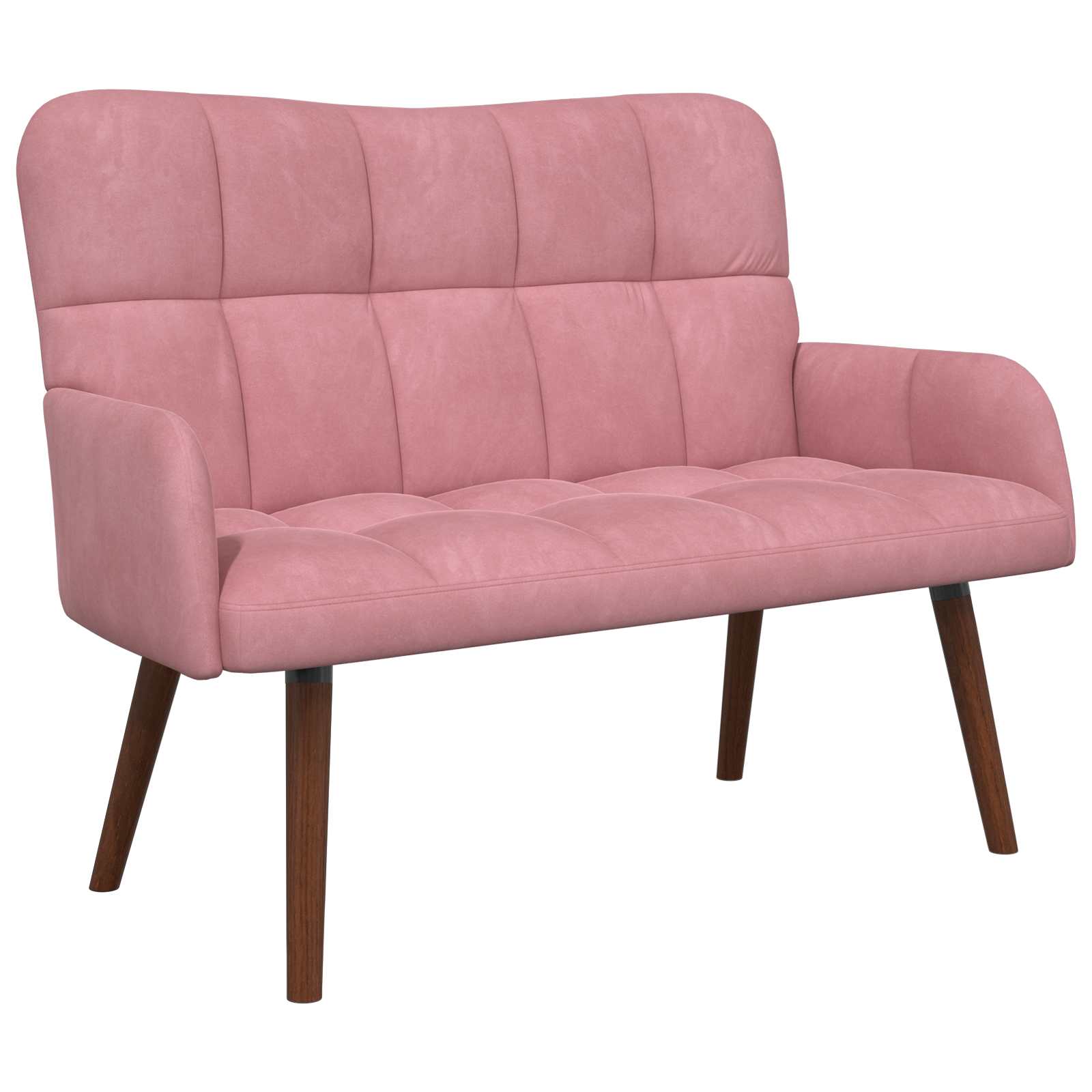 2-Sitzer Sofa Rosa 115 x 61 x 87 cm Samt (V)