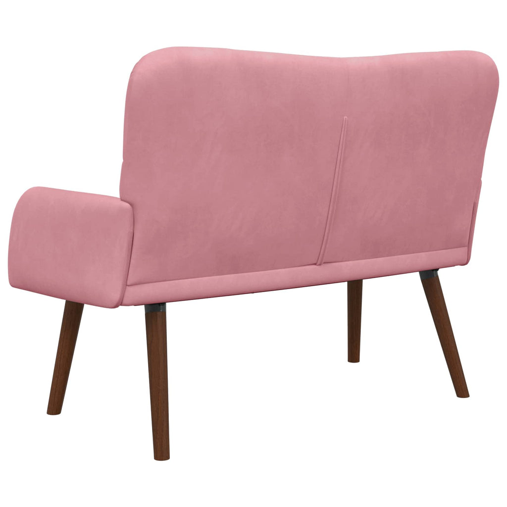 2-Sitzer Sofa Rosa 115 x 61 x 87 cm Samt (V)
